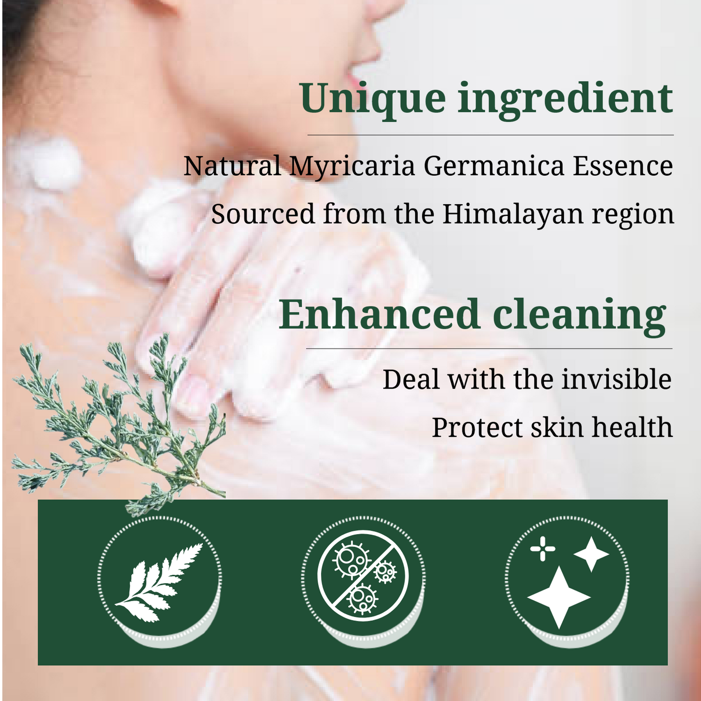 Natural Myricaria Germanica Extract Nourishing Soap, Pack of 2 bars