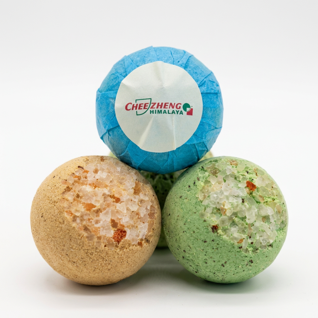 "Five Medicinal Nectars" Tibetan Herbal Bath Bombs Gift Set. All Natural.