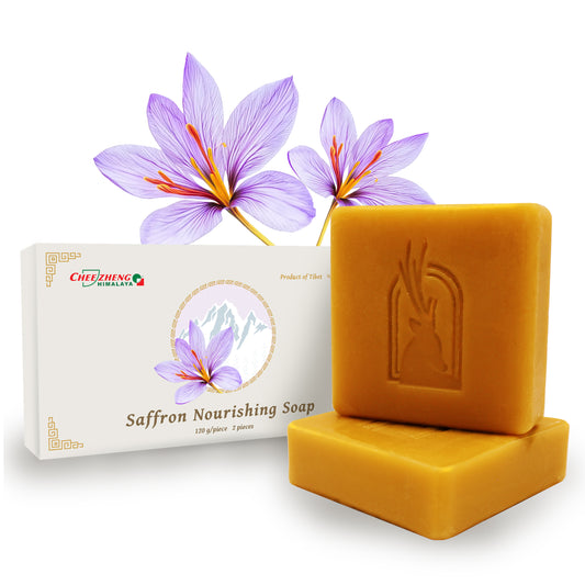 Natural Saffron Extract Nourishing Soap, Pack of 2 bars