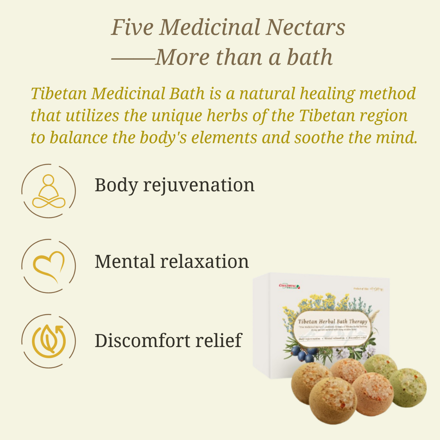 "Five Medicinal Nectars" Tibetan Herbal Bath Therapy